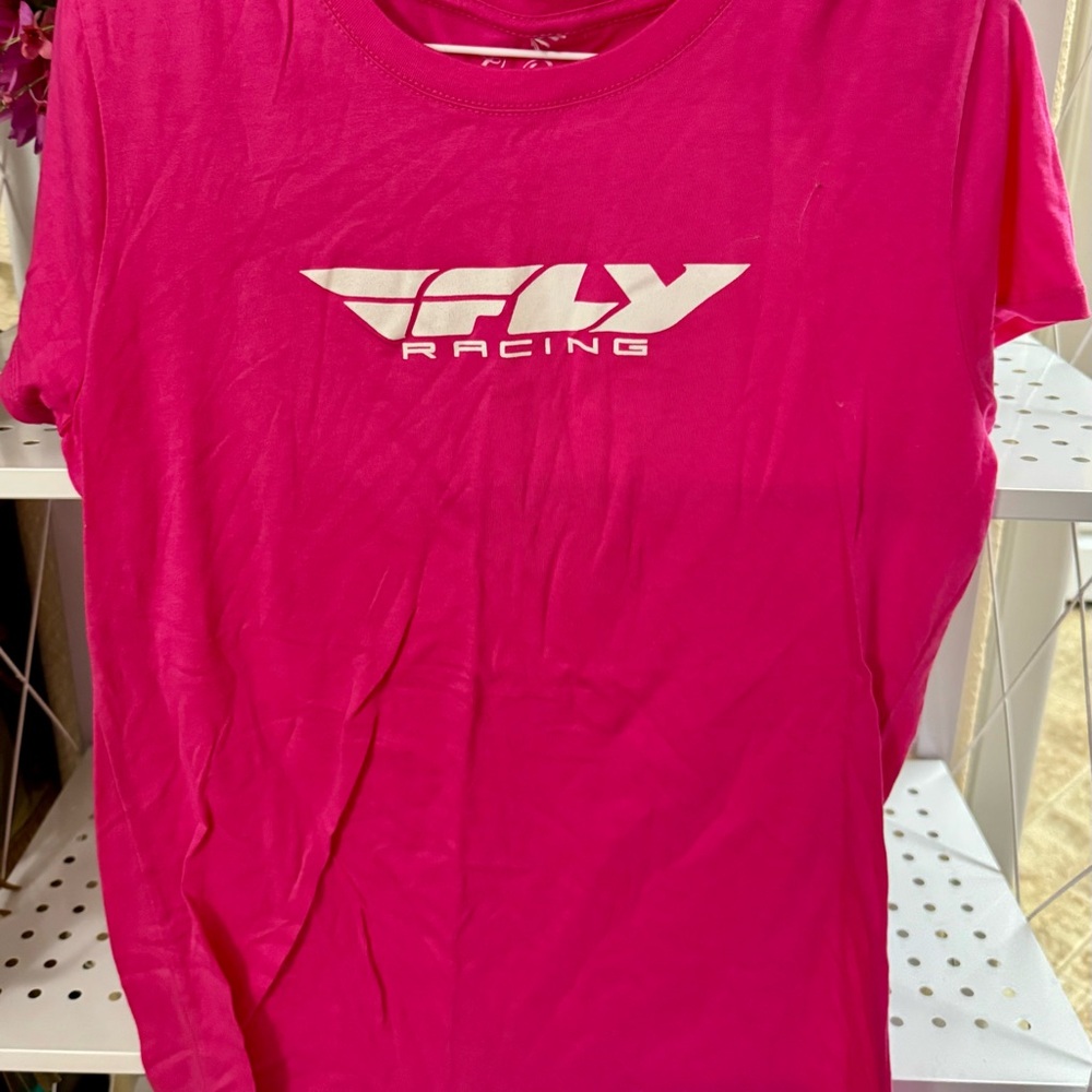 Fly Racing Pink T-Shirt - Picture 2 of 4